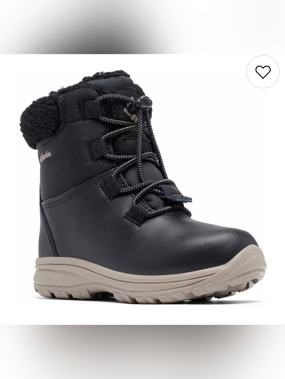 Columbia Kids Moritza Winter Boots, Black, Size 3, Waterproof, Warm